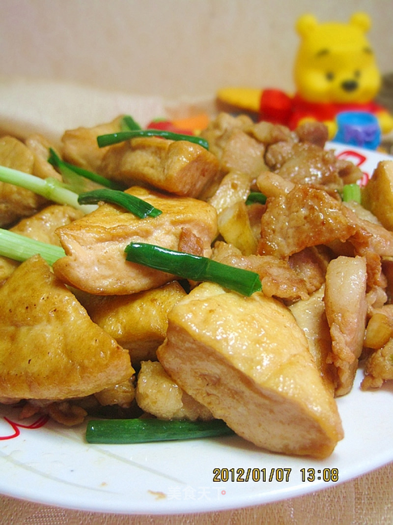 Braised Pork Belly with Tofu recipe