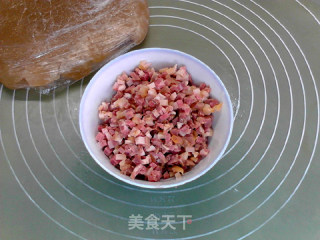 Chestnut Ham Mooncakes recipe