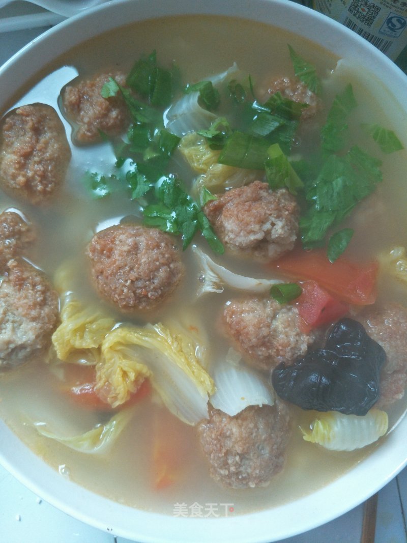 Casserole Meatball Soup recipe