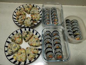 Easy Bento Sushi and Rice Balls for Family🍙 recipe