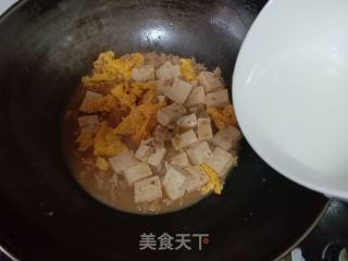 Boiled Tofu with Minced Meat and Egg recipe