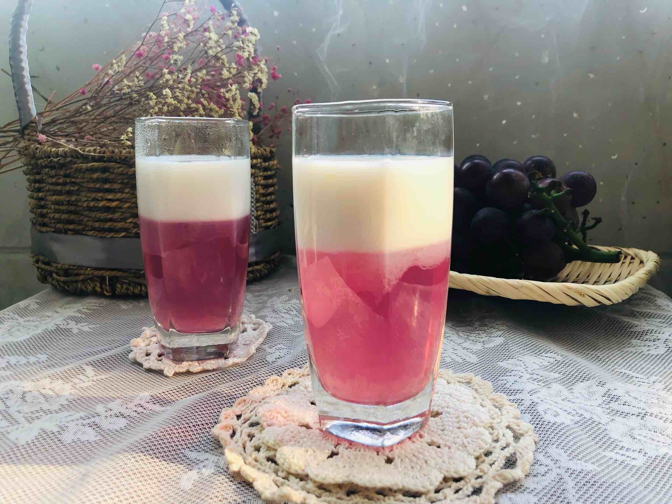 Grape Ice Powder and Coconut Milk recipe
