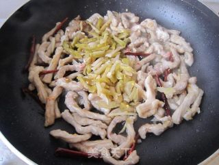 Mustard Green Pepper Shredded Pork recipe