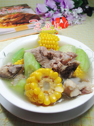 Loofah and Corn Tube Bone Soup recipe