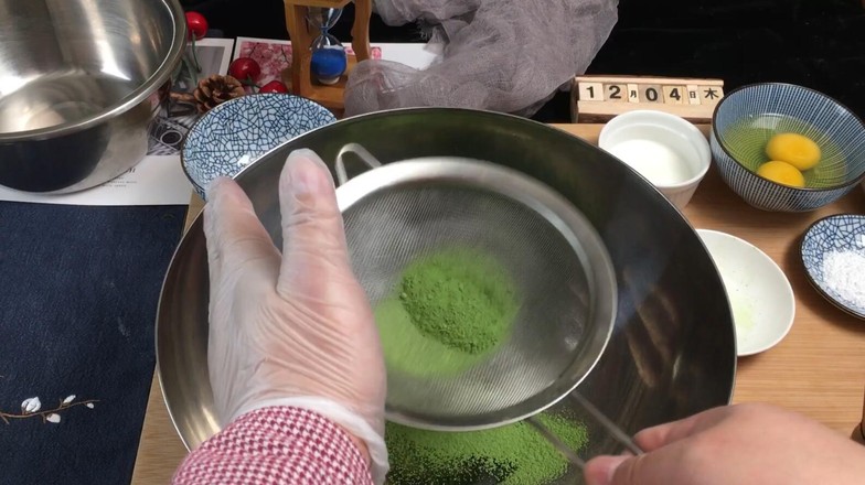 Easy Matcha Honey Bean Cake-microwave Version recipe