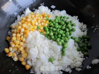 Fried Rice with Corn Shrimp and Egg recipe