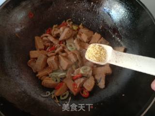 Stir-fried Pork Belly with Moldy Okara Balls recipe