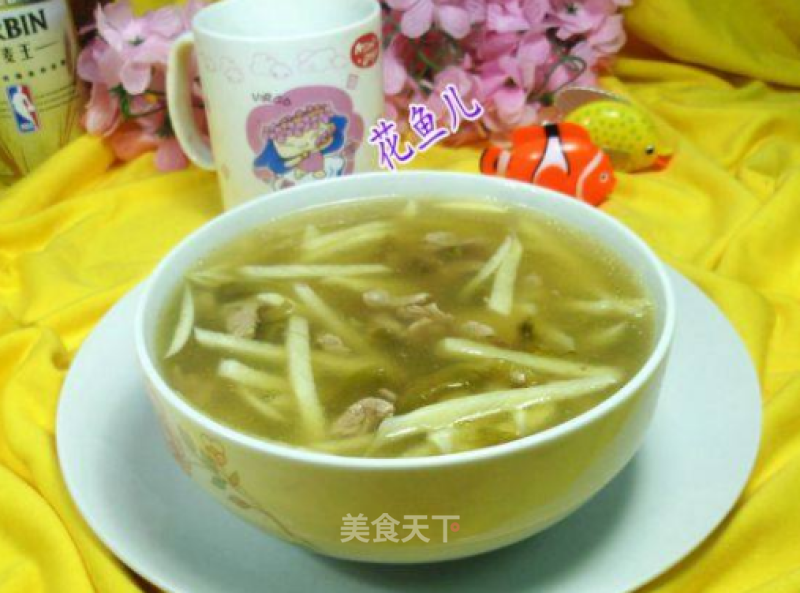 Tenderloin and Pickled Cabbage and Rice White Soup recipe