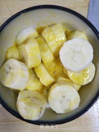 Roasted Banana Baked Bun recipe