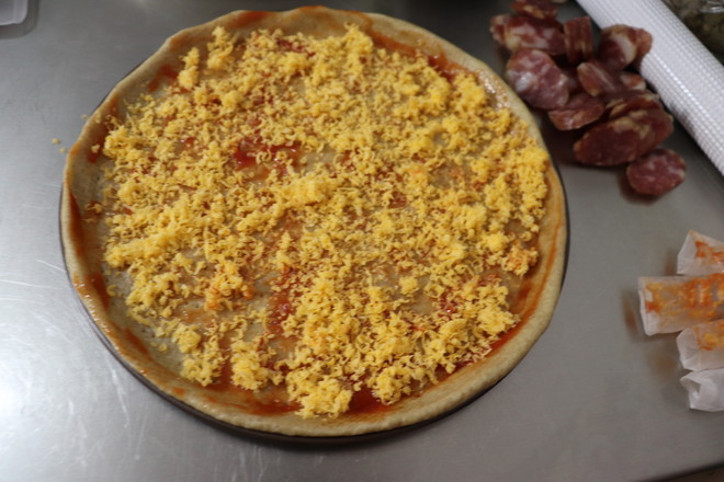 Tuna Sausage Whole Grain Pizza recipe