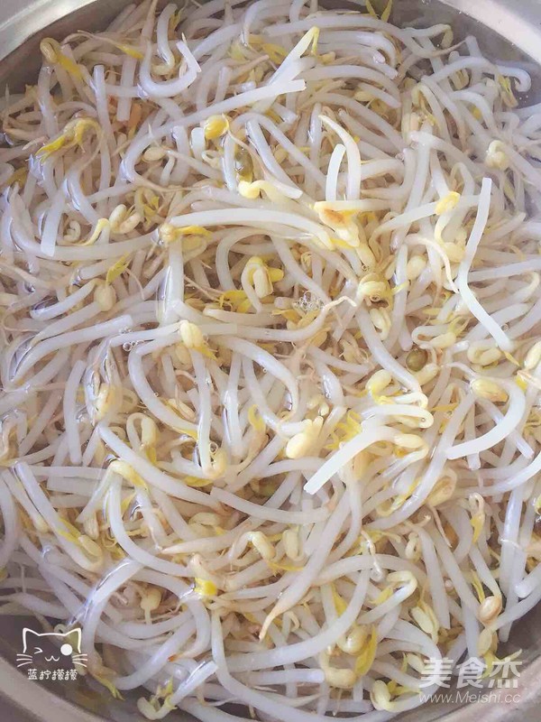 Cold Vermicelli with Mung Bean Sprouts recipe