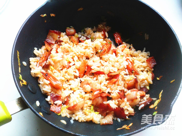 Fried Rice with Bacon and Shrimp recipe
