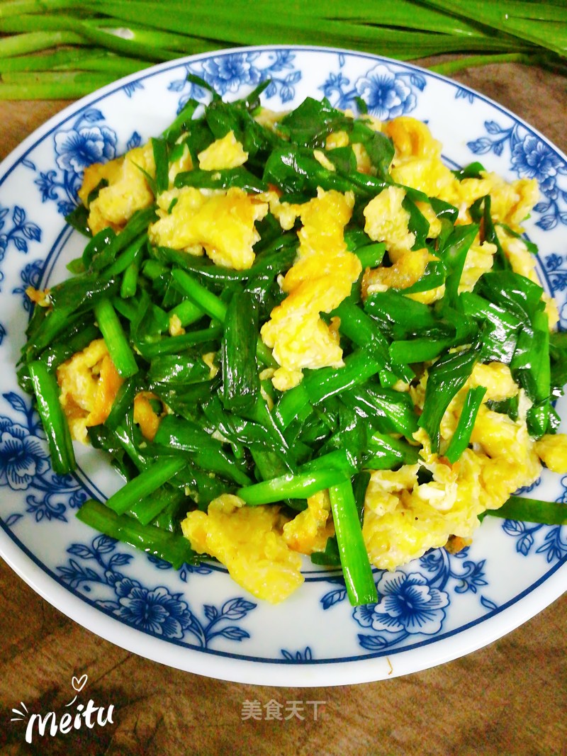 Scrambled Eggs with Leek recipe