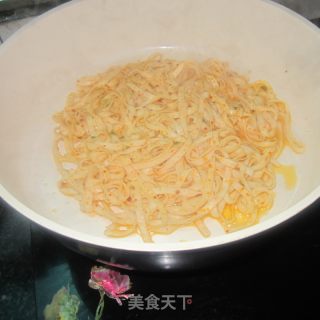 Curry Egg Fried Noodles recipe