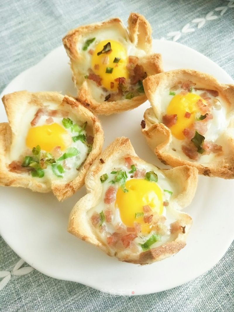 Bacon Toast that Can be Baked in 10 Minutes|the Best Breakfast for Office Workers recipe