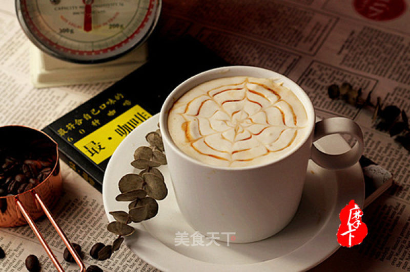 #东岭意式咖啡机试# The Hot Coffee in The Coffee Shop [caramel Macchiato] recipe