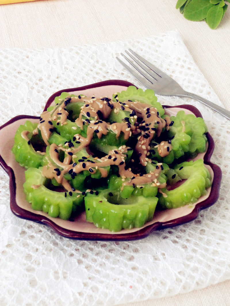 Bitter Gourd with Tahini Sauce recipe