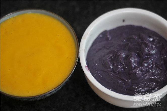 Purple Sweet Potato Mango Cup Mousse recipe