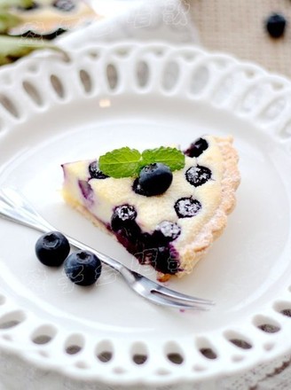 Popped Blueberry Cheese Tart recipe