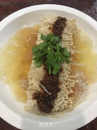 Steamed Vermicelli with Enoki Mushroom recipe