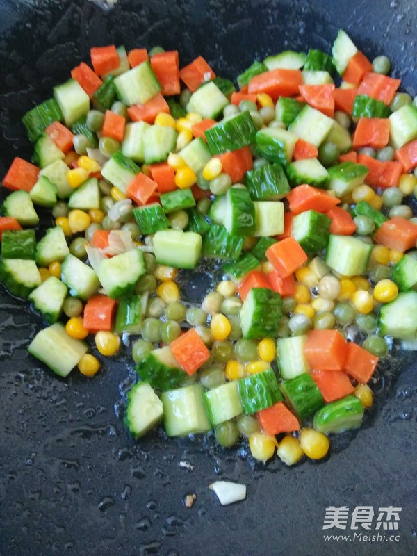 Mixed Vegetable Fried Rice recipe