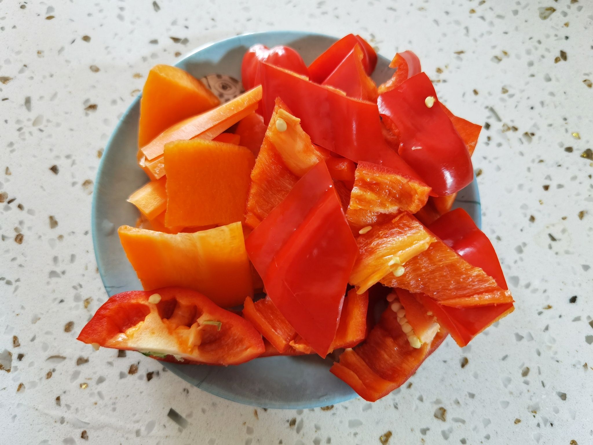 Chinese New Year’s Eve Dinners are Also Splendid-stir-fried Vegetables in Three Colors, Life is Colorful and Colorful recipe