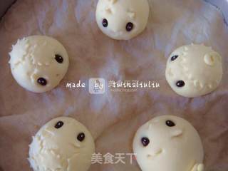 Hedgehog Mouse Patterned Steamed Buns (red Bean Paste Buns) recipe