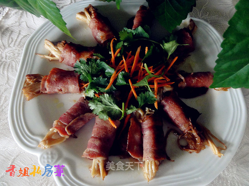 Bacon Enoki Mushroom Roll recipe
