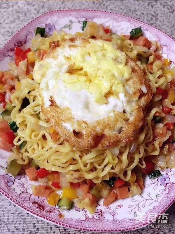 Fried Instant Noodles recipe