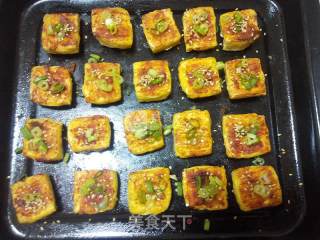 #aca烤明星大赛# Crispy Tofu Grilled with Korean Spicy Sauce recipe