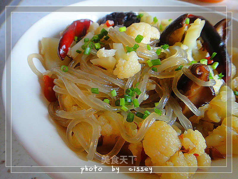 Stir-fried Vermicelli with Cauliflower recipe