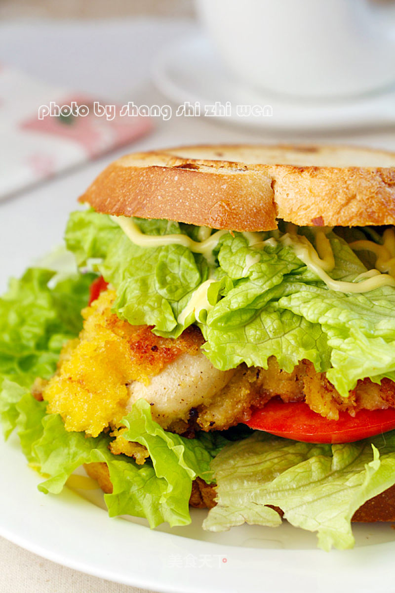 Pan-fried Chicken Drumstick Sandwich recipe