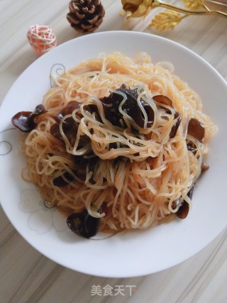 Fungus Mixed with Vermicelli recipe