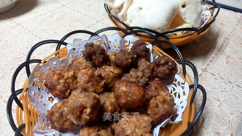 Horseshoe Meatballs-fragrant and Crispy recipe