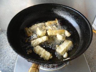 Eggplant Strips with Sauce recipe