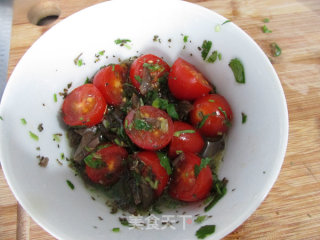 Tomato Olive Seabass Salad recipe