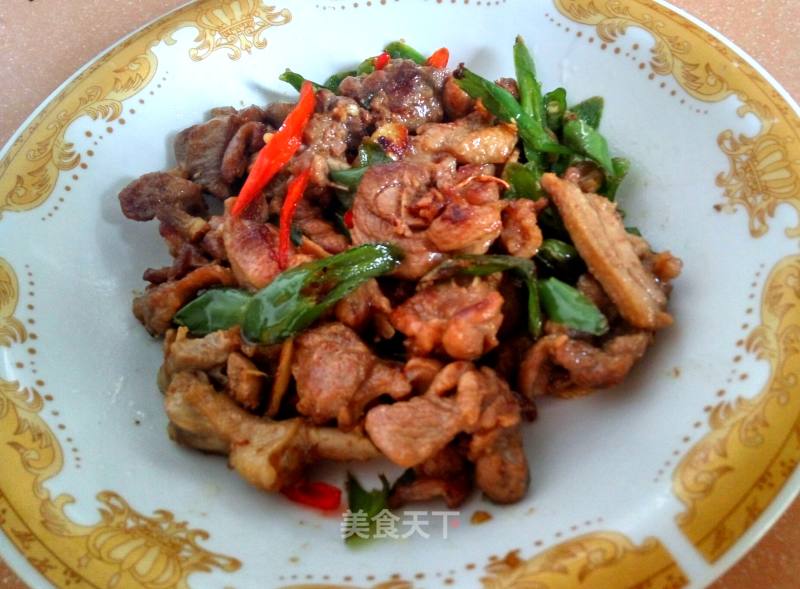 Stir-fried Duck with Hot Pepper recipe