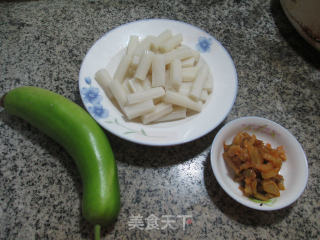 Boiled Rice Cakes with Mustard Tuber recipe