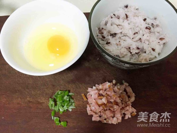 Fried Rice with Egg Sausage recipe