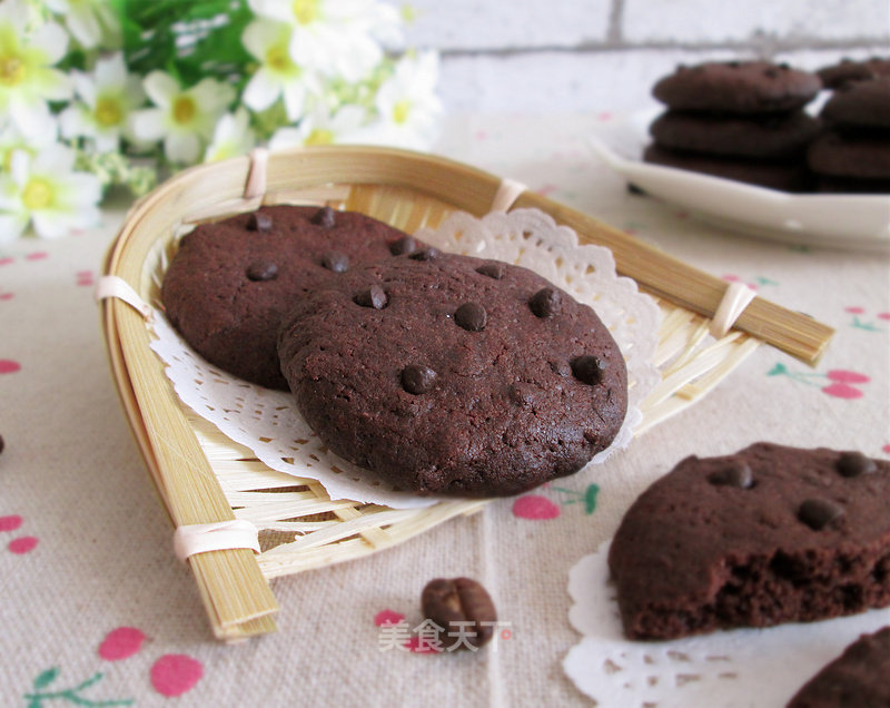 #aca烤明星大赛# Fun Duo Duo Chocolate Bean Biscuits recipe