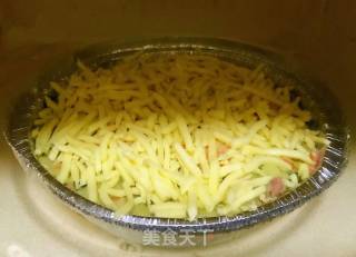 Mashed Potatoes, Shrimp, Vegetables and Cheese recipe