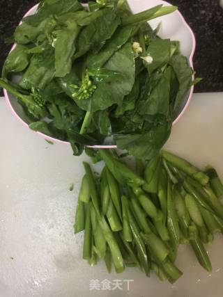 Stir-fried Chinese Kale recipe