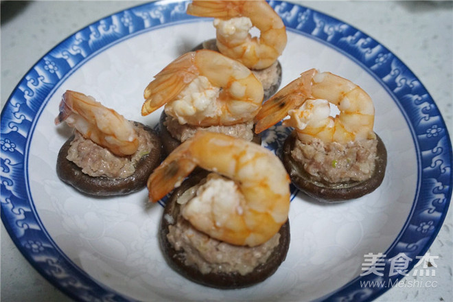 Shrimp Minced Meat and Shiitake Mushroom Cup recipe