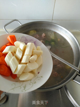 Yam Lamb Soup recipe