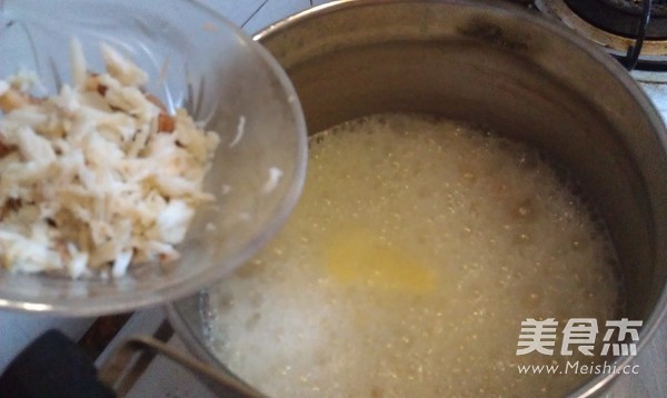 Crab Vermicelli Melon Porridge recipe