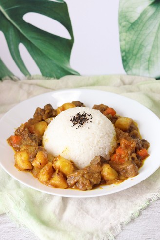 Curry Beef Rice recipe