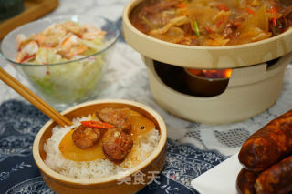 Sausage and Radish in Clay Pot recipe