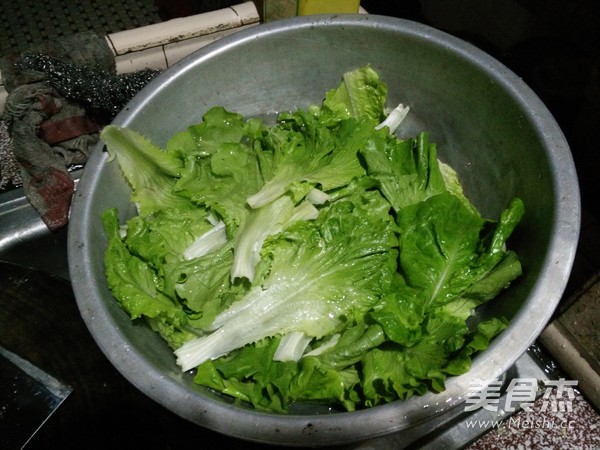 Lettuce Wraps with Clam Meat recipe