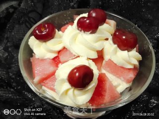 Watermelon with Cream recipe
