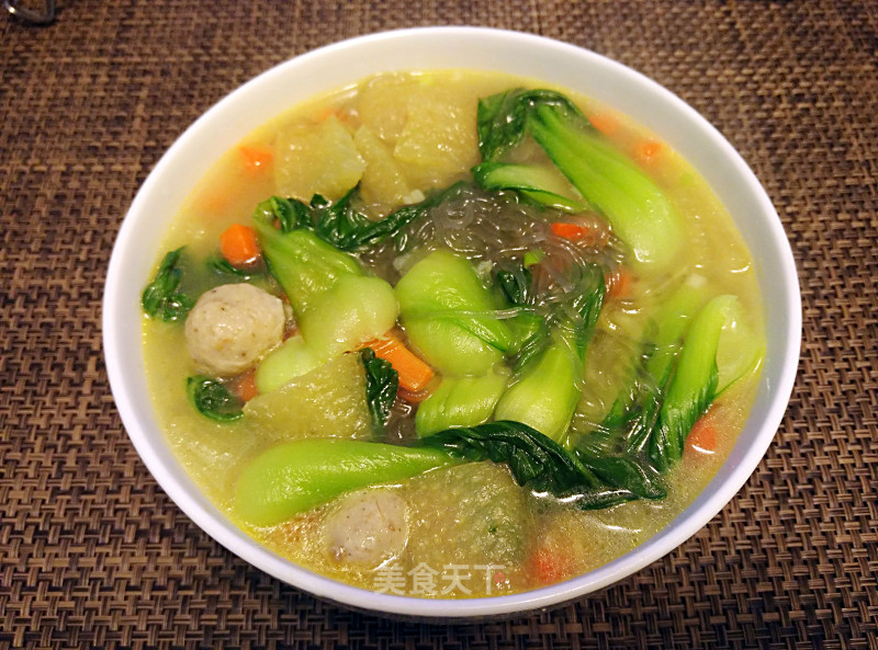Vermicelli Soup with Vegetable Balls